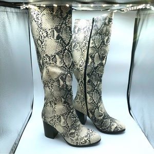 Snake skin boots. Worn only one time. Size 6